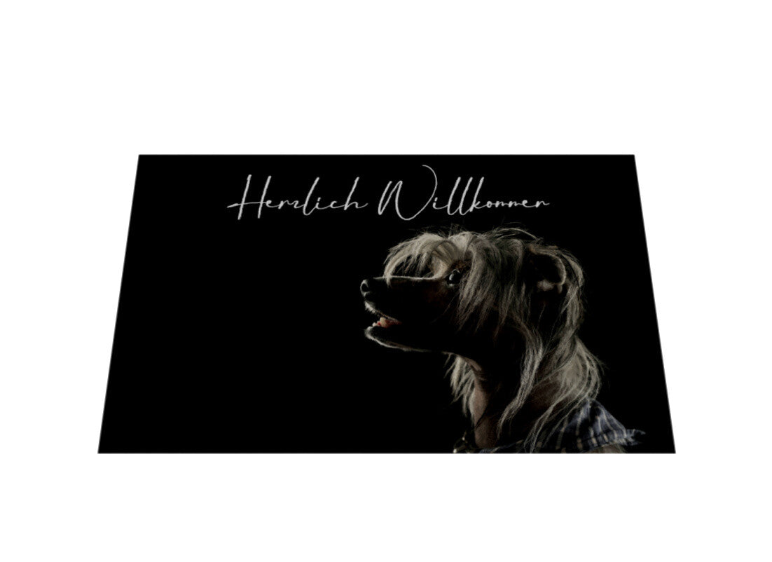 Fußmatte "Chinese Crested Dog" – hunde-shirt.de
