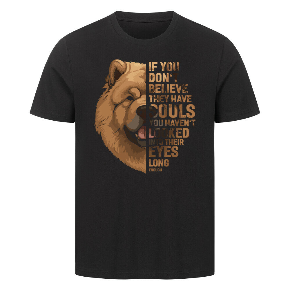Premium T-Shirt "Chow Chow Believe" Schwarz – hunde-shirt.de