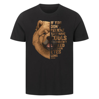 Premium T-Shirt "Chow Chow Believe" Schwarz – hunde-shirt.de