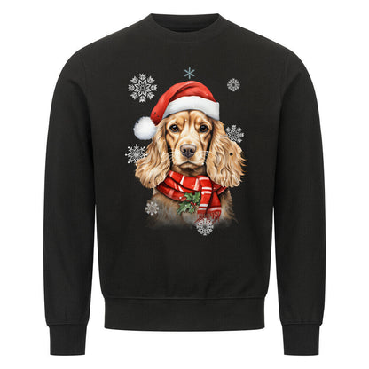 Premium Sweatshirt "Cocker Christmas" Schwarz – hunde-shirt.de