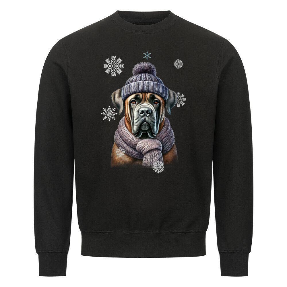 Premium Sweatshirt "Cane Corso Winter" Schwarz – hunde-shirt.de