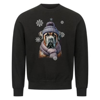 Premium Sweatshirt "Cane Corso Winter" Schwarz – hunde-shirt.de