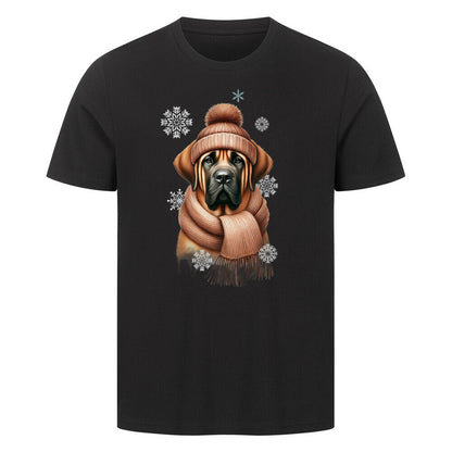 Premium T-Shirt "Fila Brasileiro Winter" Schwarz – hunde-shirt.de