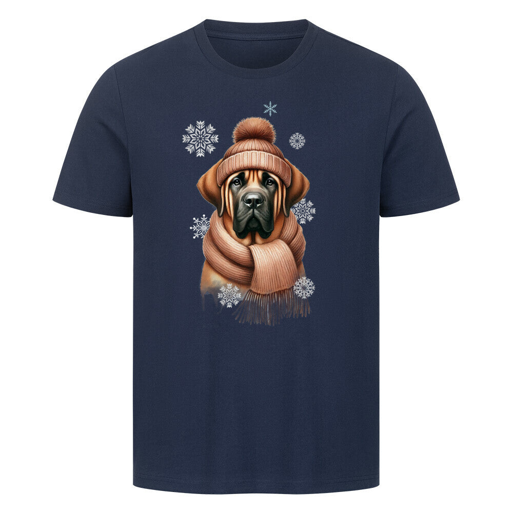 Premium T-Shirt "Fila Brasileiro Winter" French Navy – hunde-shirt.de