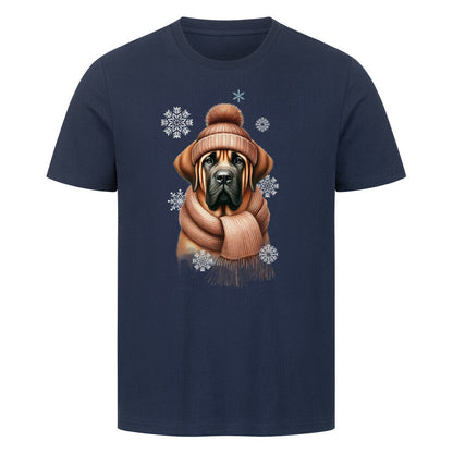 Premium T-Shirt "Fila Brasileiro Winter" French Navy – hunde-shirt.de