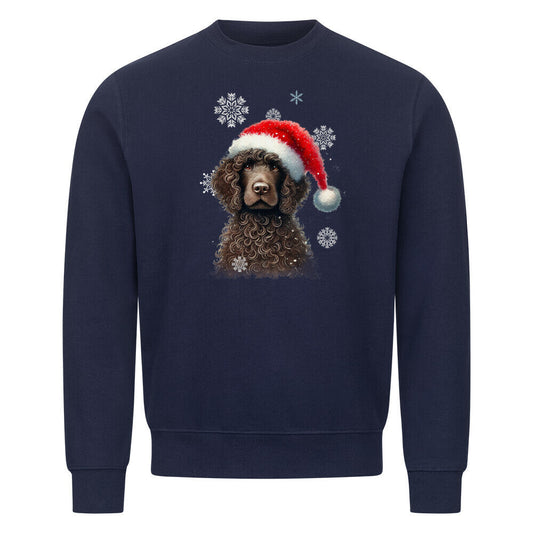 Premium Sweatshirt "Golden Doodle Winter" Navy Blue – hunde-shirt.de