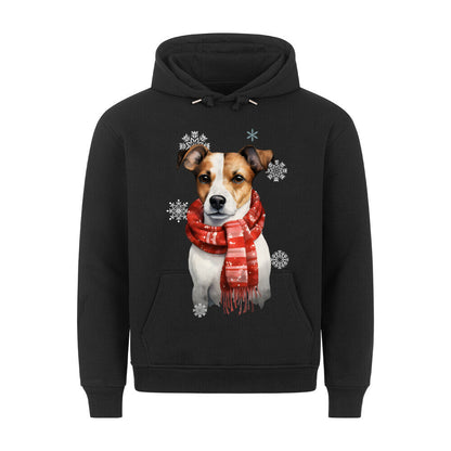 Premium Hoodie "Jack Russell Terrier Winter" Schwarz – hunde-shirt.de
