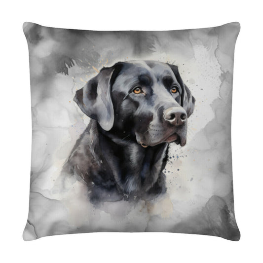 Kissen "Labrador Retriever schwarz" Weiß – hunde-shirt.de