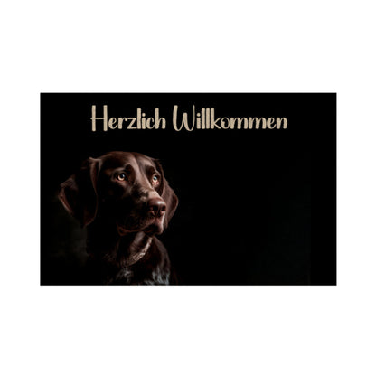 Fußmatte "Labrador braun" Weiß – hunde-shirt.de