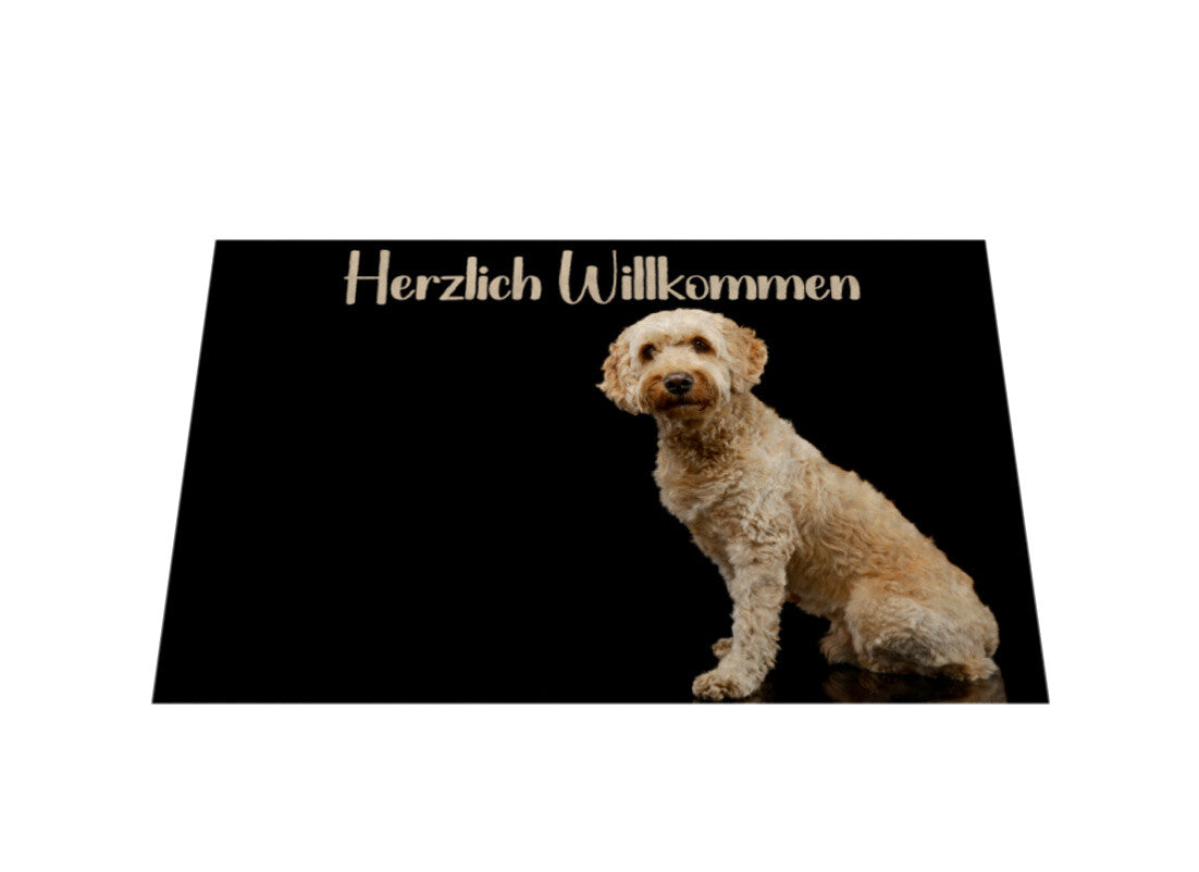 Fußmatte "Labradoodle hell" – hunde-shirt.de