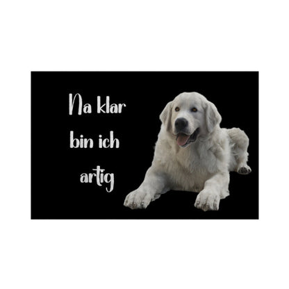 Fußmatte "Kuvasz" Weiß – hunde-shirt.de