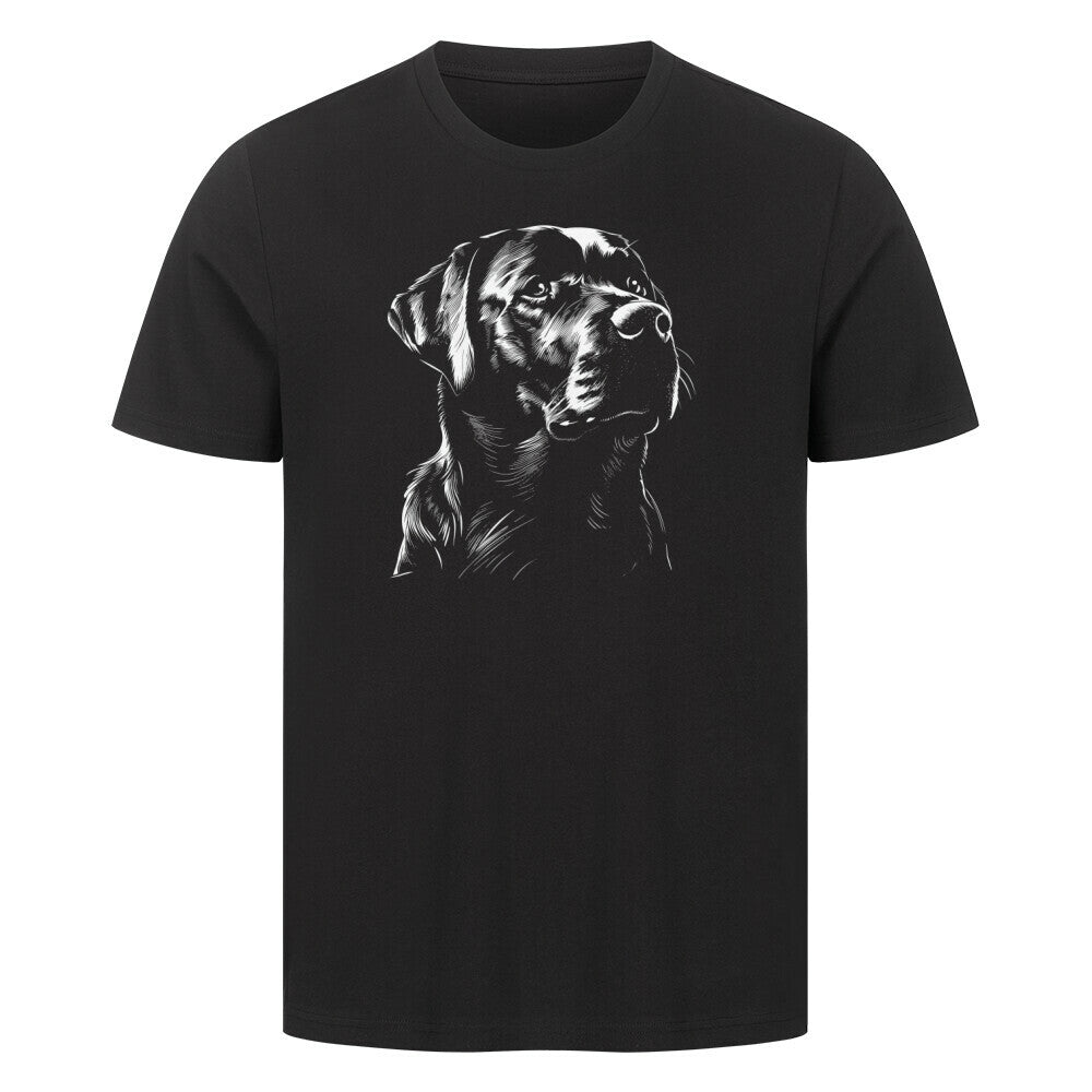 Premium T-Shirt "Labrador pur" Schwarz – hunde-shirt.de