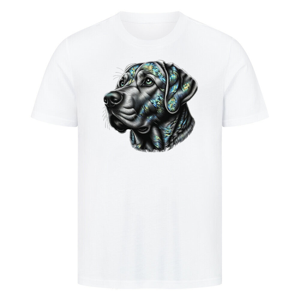 Premium T-Shirt "Labrador ART" Weiß – hunde-shirt.de