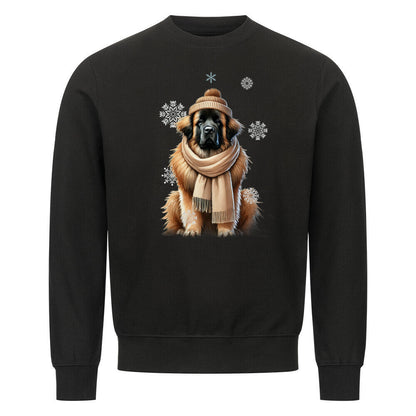 Premium Sweatshirt "Leonberger Winter" Schwarz – hunde-shirt.de