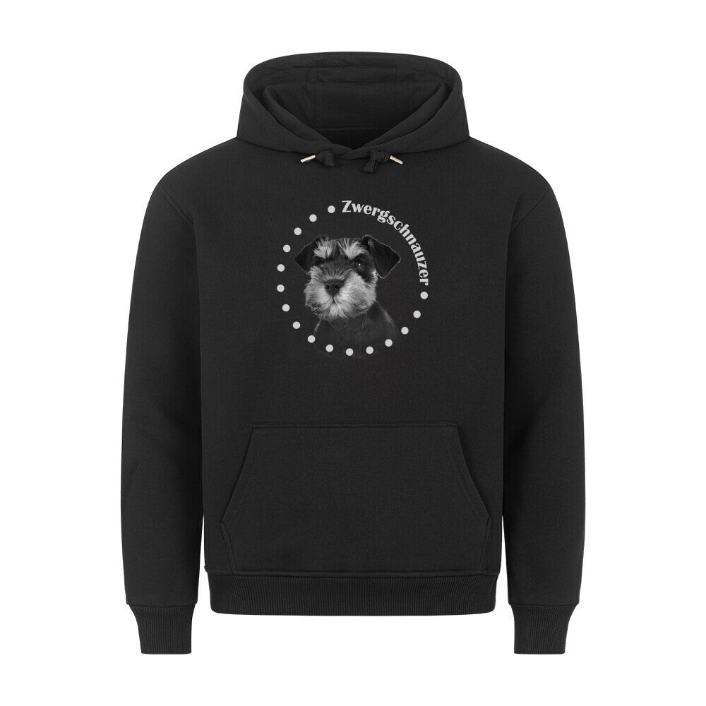 Premium Hoodie "Zwergschnauzer R" Schwarz – hunde-shirt.de