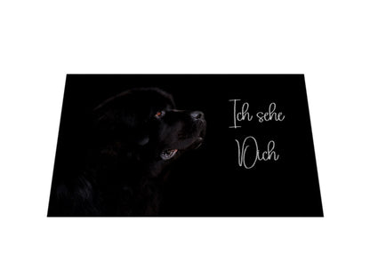 Fußmatte "Neufundländer - Ich sehe Dich" – hunde-shirt.de