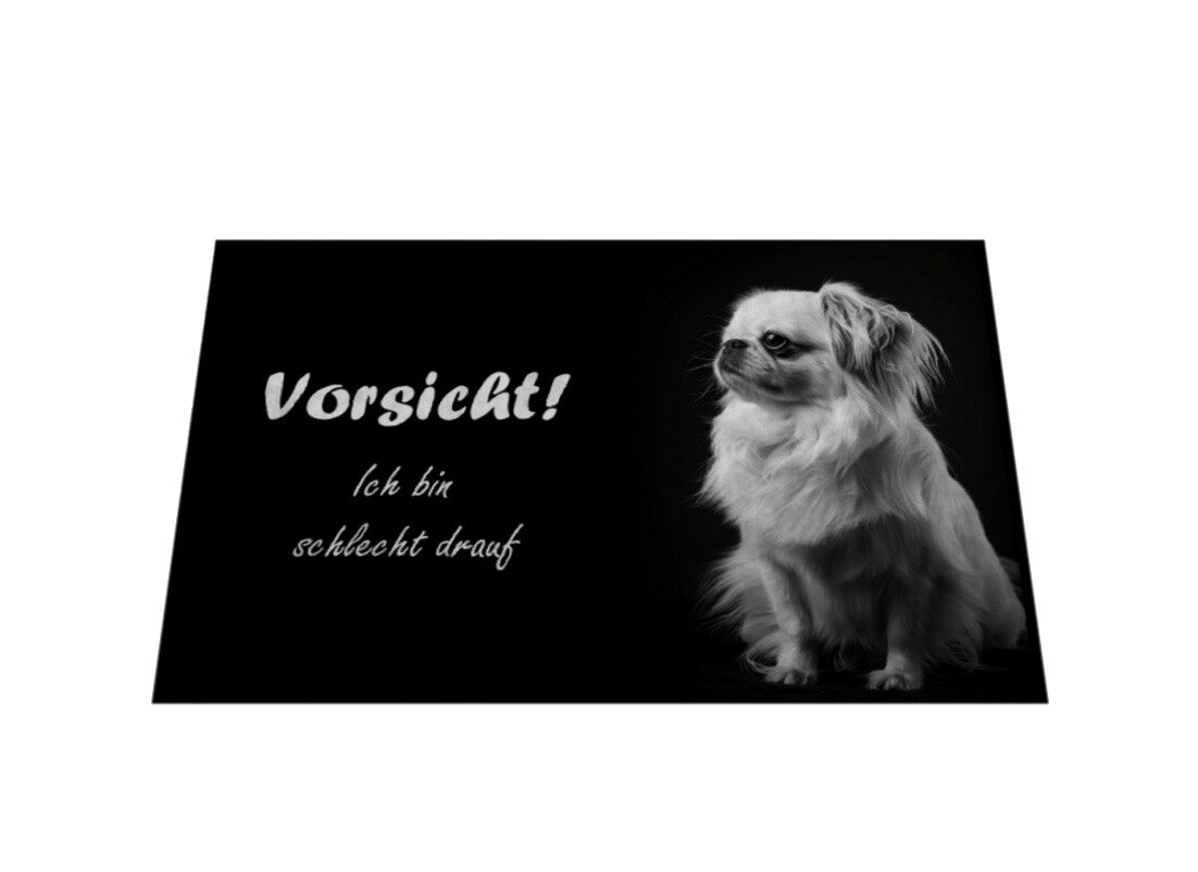 Fußmatte "Pekingese - Vorsicht..." – hunde-shirt.de