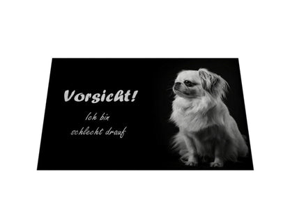 Fußmatte "Pekingese - Vorsicht..." – hunde-shirt.de