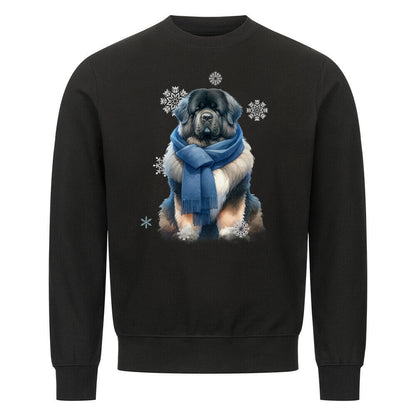 Premium Sweatshirt "Owtscharka Winter" Schwarz – hunde-shirt.de