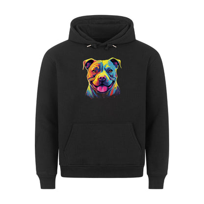 Premium Hoodie "Pit Bull Paint" Schwarz – hunde-shirt.de