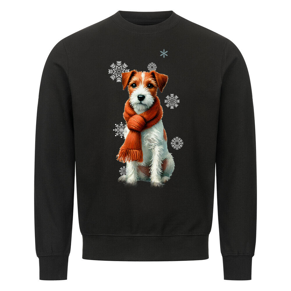Premium Sweatshirt "Parson Russell Terrier Winter" Schwarz – hunde-shirt.de