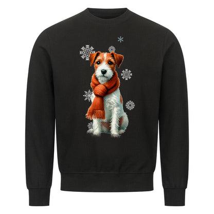 Premium Sweatshirt "Parson Russell Terrier Winter" Schwarz – hunde-shirt.de