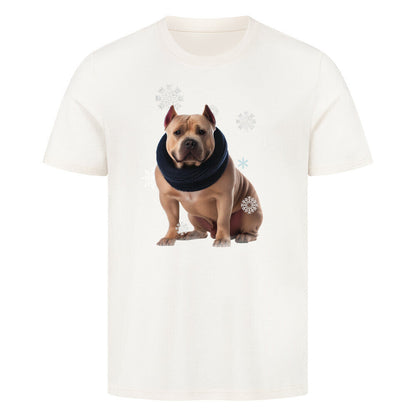 Premium T-Shirt "Bully XXL Winter" Natural Raw – hunde-shirt.de