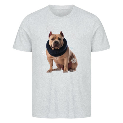 Premium T-Shirt "Bully XXL Winter" Heather Grey – hunde-shirt.de