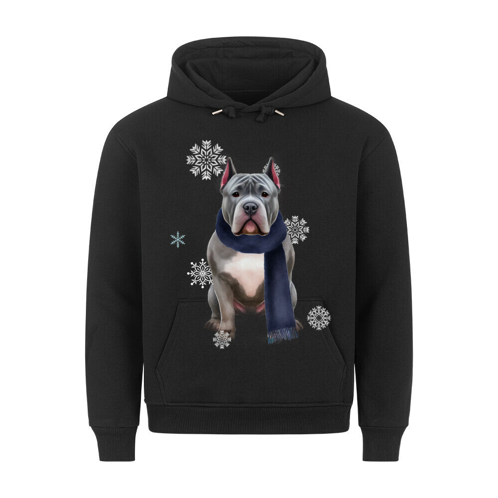 Premium Hoodie "Bully XL / XXL Winter" Schwarz – hunde-shirt.de