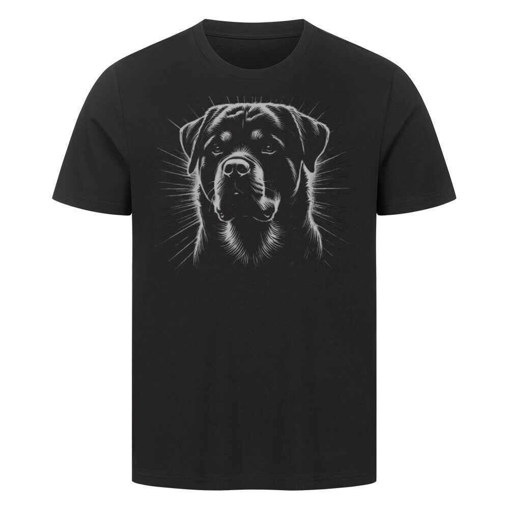 Premium T-Shirt "Rottweiler Shine" Schwarz – hunde-shirt.de
