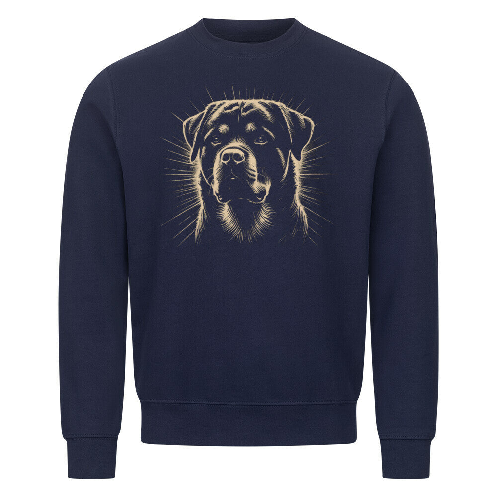 Premium Sweatshirt "Rottweiler Beige Shine" Navy Blue – hunde-shirt.de