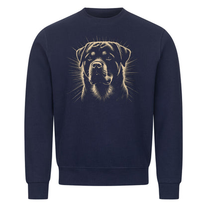 Premium Sweatshirt "Rottweiler Beige Shine" Navy Blue – hunde-shirt.de