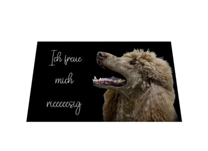 Fußmatte "Königspudel - rieeeeesig" – hunde-shirt.de