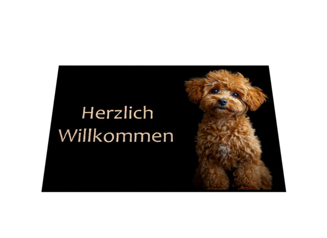 Fußmatte "Toypudel braun" – hunde-shirt.de