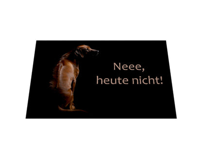 Fußmatte "Rhodesia Ridgeback - Heute nicht" – hunde-shirt.de
