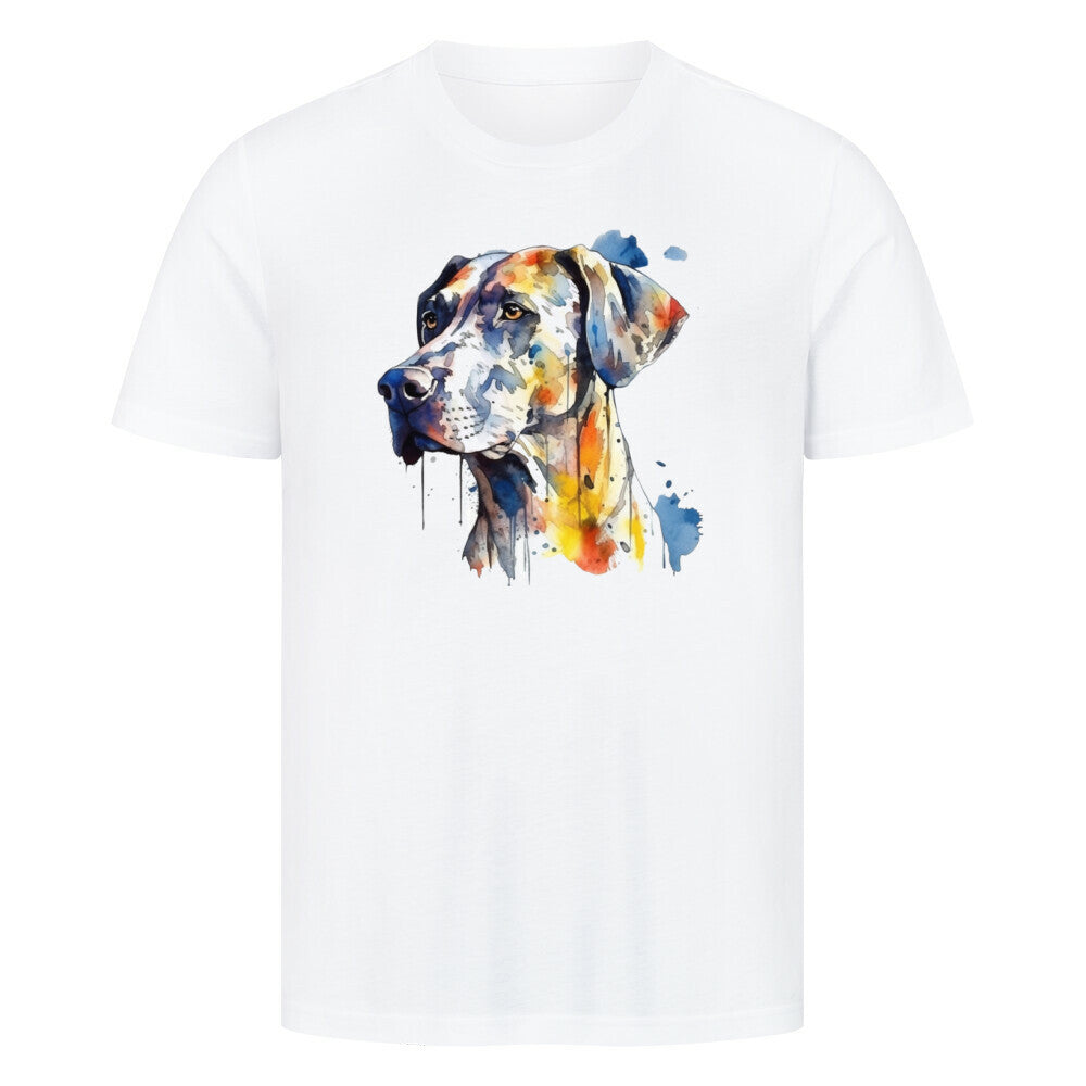 Premium T-Shirt "Rhodesian Ridgeback Paint" Weiß – hunde-shirt.de