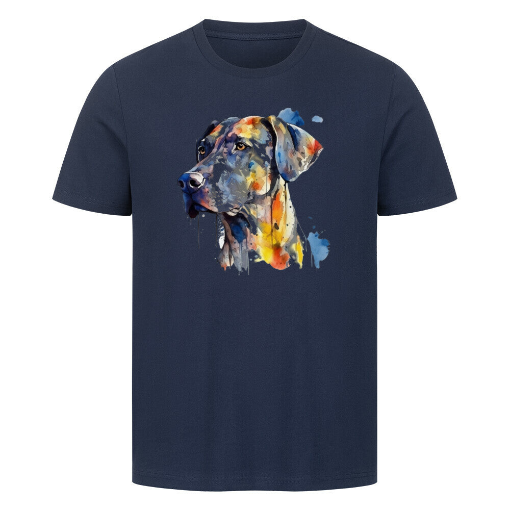 Premium T-Shirt "Rhodesian Ridgeback Paint" French Navy – hunde-shirt.de