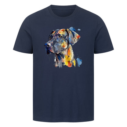 Premium T-Shirt "Rhodesian Ridgeback Paint" French Navy – hunde-shirt.de