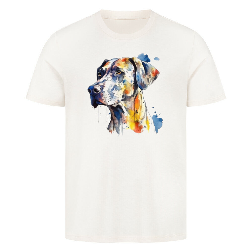 Premium T-Shirt "Rhodesian Ridgeback Paint" Natural Raw – hunde-shirt.de