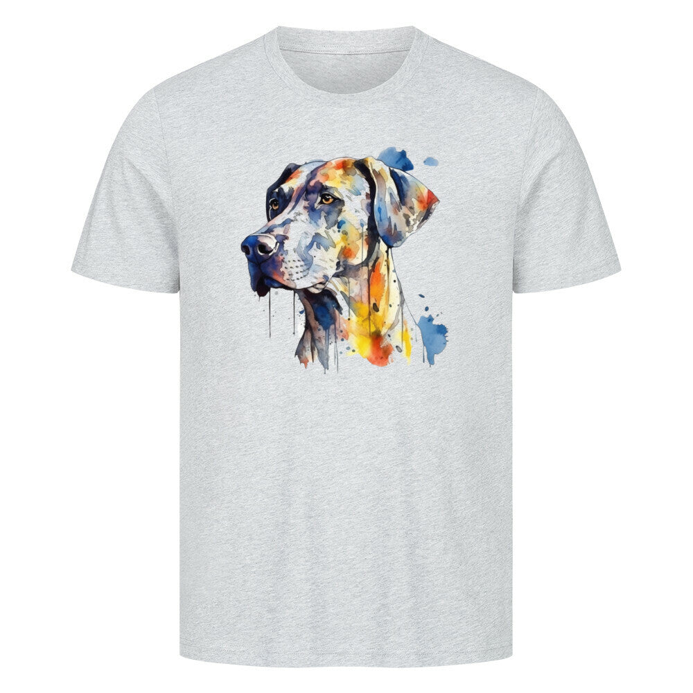 Premium T-Shirt "Rhodesian Ridgeback Paint" Heather Grey – hunde-shirt.de