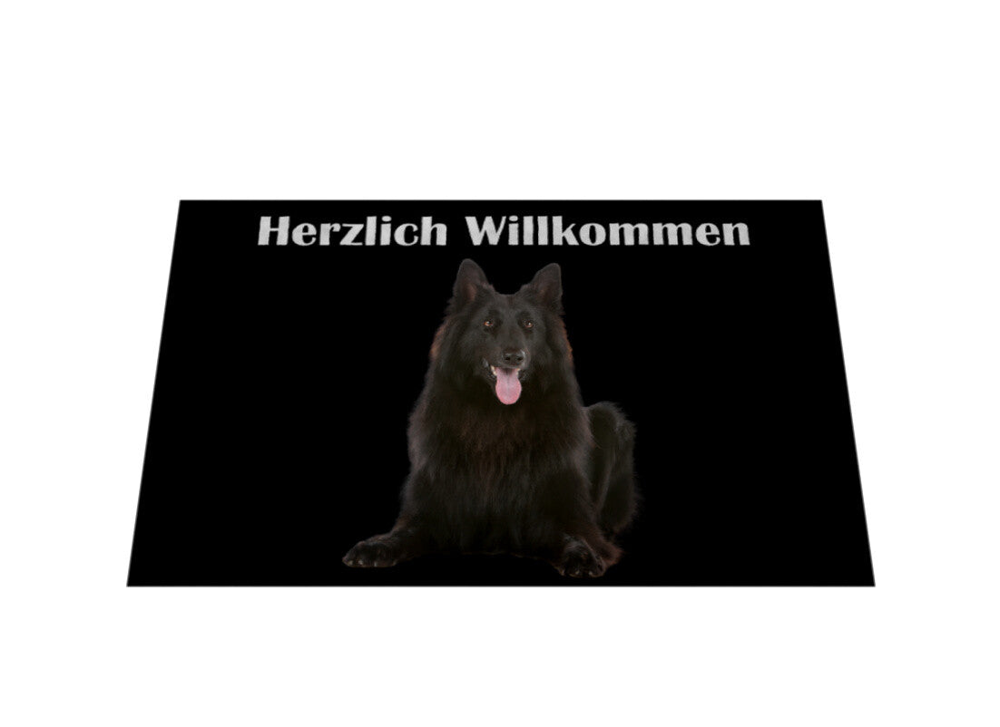 Fußmatte "Belgischer Schäferhund / Groenendael" – hunde-shirt.de