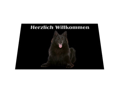 Fußmatte "Belgischer Schäferhund / Groenendael" – hunde-shirt.de
