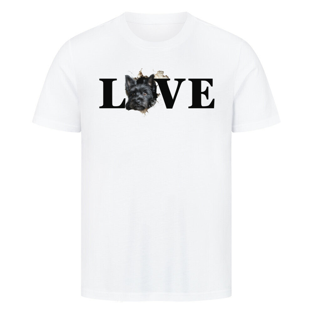 Premium T-Shirt "Scottish Terrier LOVE" Weiß – hunde-shirt.de