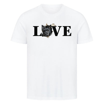 Premium T-Shirt "Scottish Terrier LOVE" Weiß – hunde-shirt.de