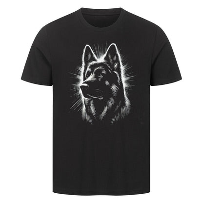 Premium T-Shirt "Schäferhund Shine" Schwarz – hunde-shirt.de