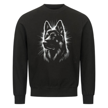 Premium Sweatshirt "Schäferhund Shine" Schwarz – hunde-shirt.de