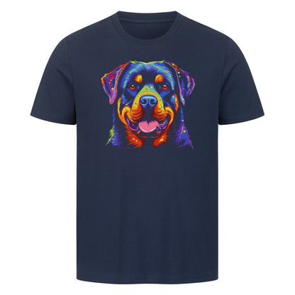Premium T-Shirt "Rottweiler Paint" French Navy – hunde-shirt.de