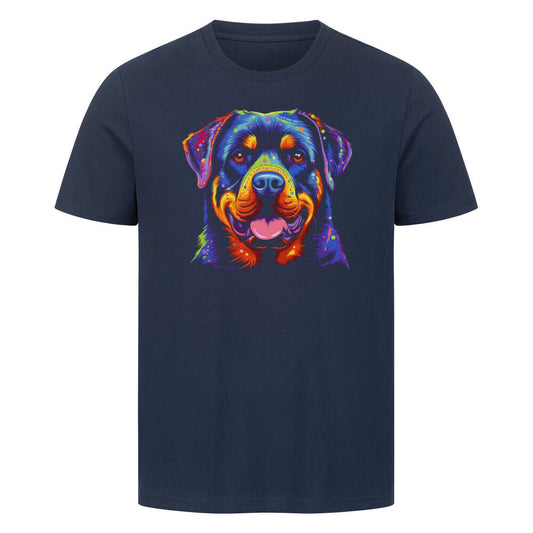 Premium T-Shirt "Rottweiler Paint" French Navy – hunde-shirt.de
