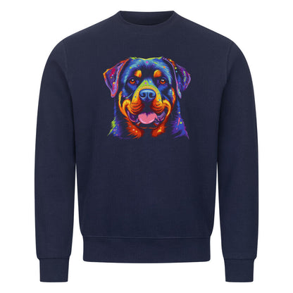Premium Sweatshirt "Rottweiler Paint" Navy Blue – hunde-shirt.de