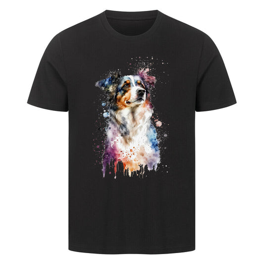 Premium T-Shirt "Sheltie Paint" Schwarz – hunde-shirt.de